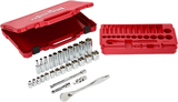 juego de llave de trinquete y cubo de 3/8" y cubos métricos, 28 piezas Milwaukee 48-22-9408 - imagen 3