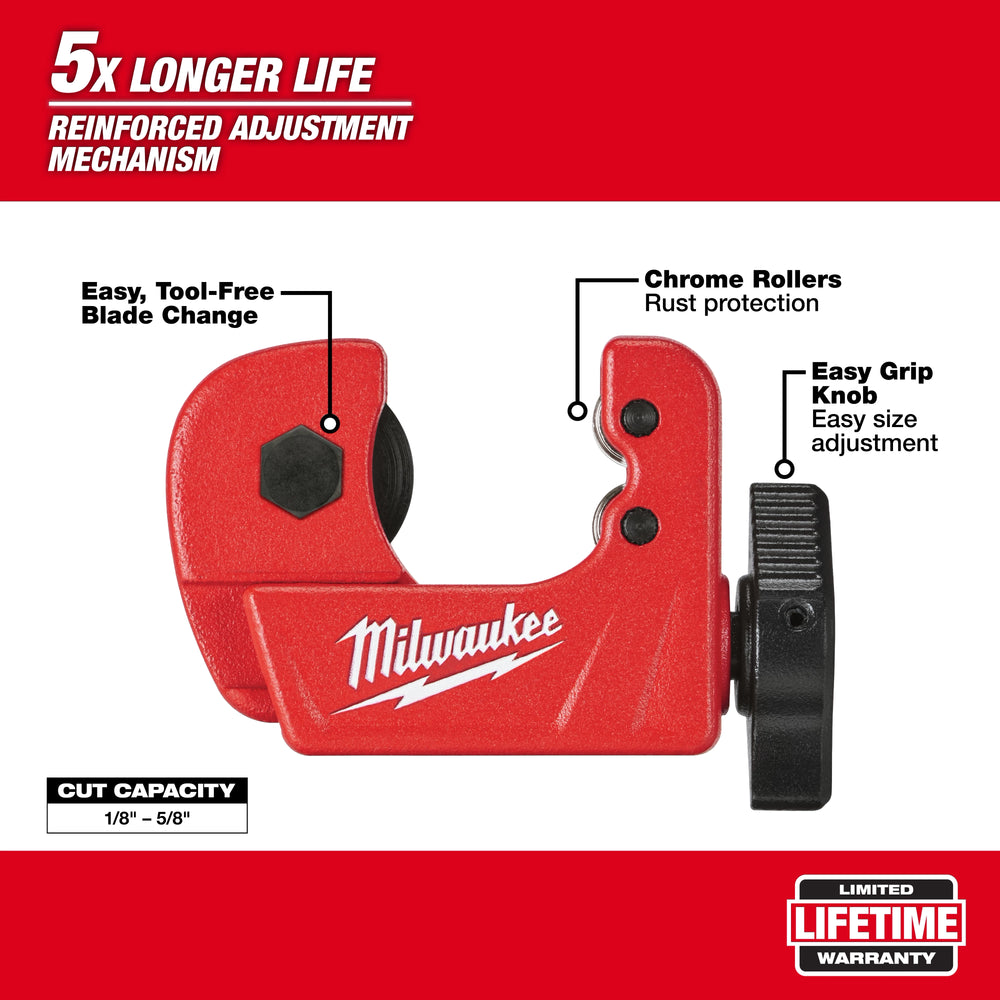 Mini cortador de tubo de cobre de 1/2" Milwaukee 48-22-4250 - imagen 4