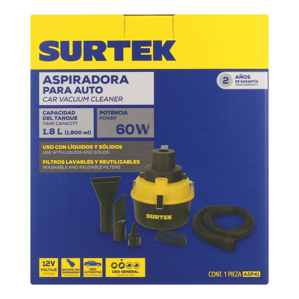 Aspiradora portátil para automóvil 1800 ml, 12 V Surtek ASP41 – imagen 5