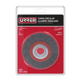 Carda circular ondulada alambre delgado para esmeril 6" x 0.35 mm multi eje Urrea C833 - imagen 3