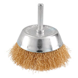 Carda copa ondulada alambre delgado 3/4" x 0.30 mm con zanco 1/4" Urrea C844