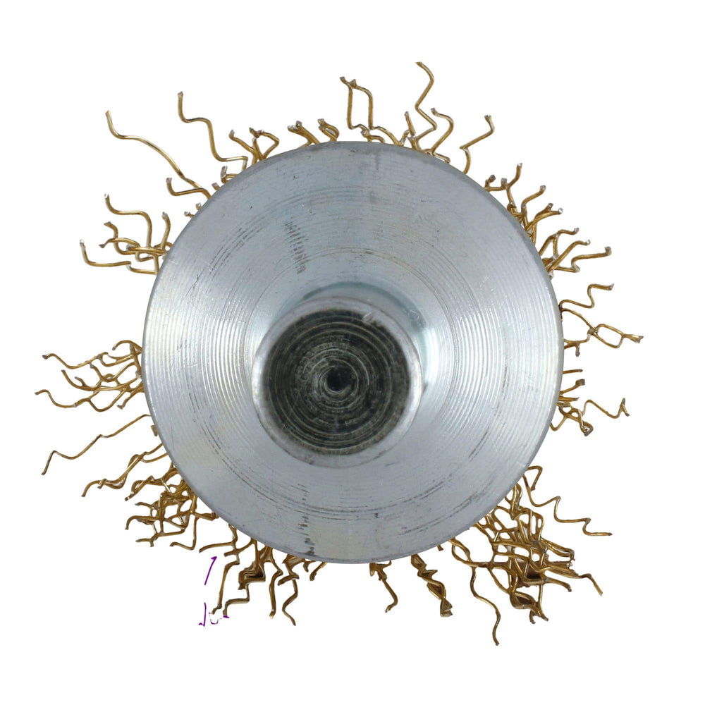 Carda copa ondulada alambre delgado 3/4" x 0.30 mm con zanco 1/4" Urrea C844 - imagen 8