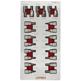 Juego de dados cuadro de 3/8" varias puntas 22 piezas, CH108L-C Urrea CH108L