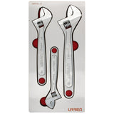 Juego de llaves ajustables cromadas con cubierta laminada 3 piezas, CH111L-C Urrea CH111L