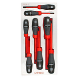Juego de destornilladores con mango trimaterial 1000 V, varias puntas 8 piezas, CH119L-C Urrea CH119L