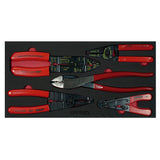 Juego de pinzas pela cable 5 piezas, CH130-C Urrea CH130