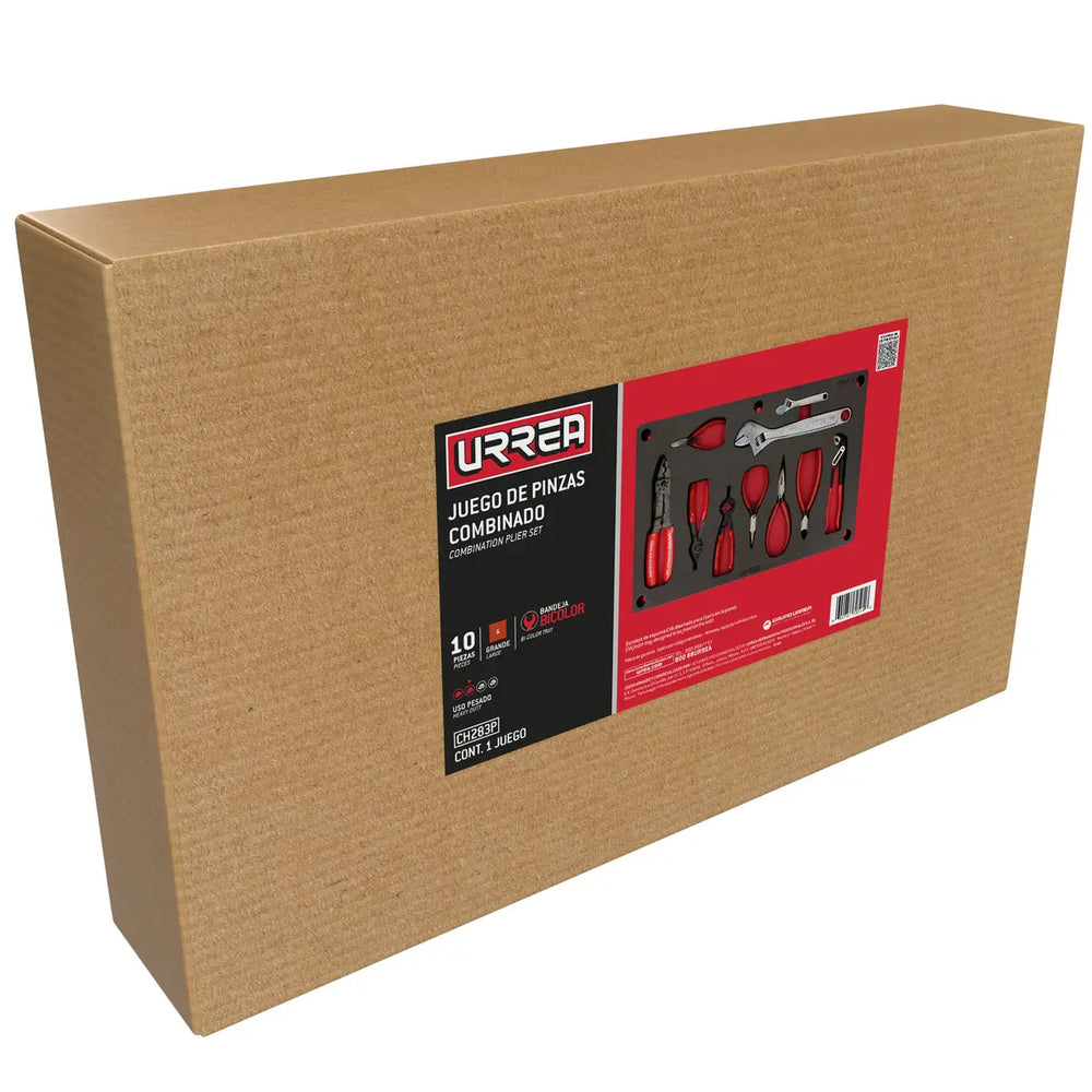 Juego combinado de herramienta 10 piezas, CH283P-C Urrea CH283P