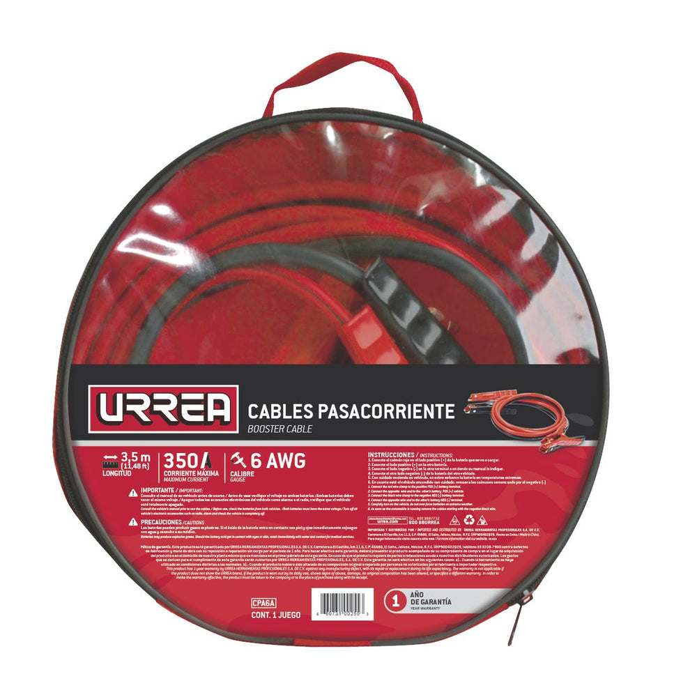 Cables pasa corriente, 3.5 m Urrea CPA6A - imagen 2