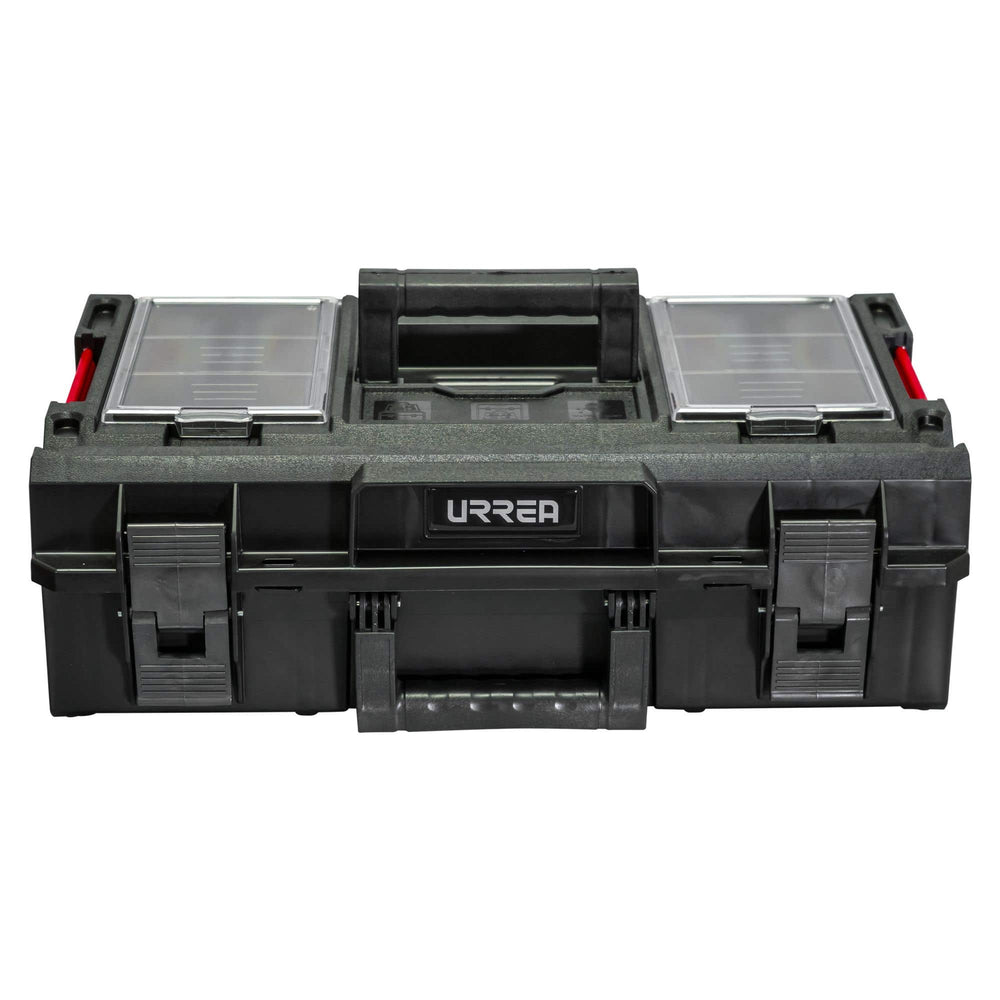 Caja portaherramientas plástica modular con compartimentos color negro 23" x 15" x 7" Urrea CPM7 - imagen 4