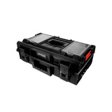 Caja portaherramientas plástica modular con compartimentos color negro 23" x 15" x 7" Urrea CPM7