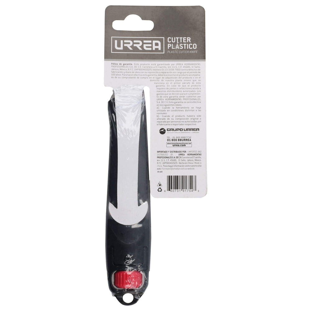 Cutter con cuerpo de plástico de 18 mm, con hoja recubierta de PTFE Urrea CUTU3 - imagen 4