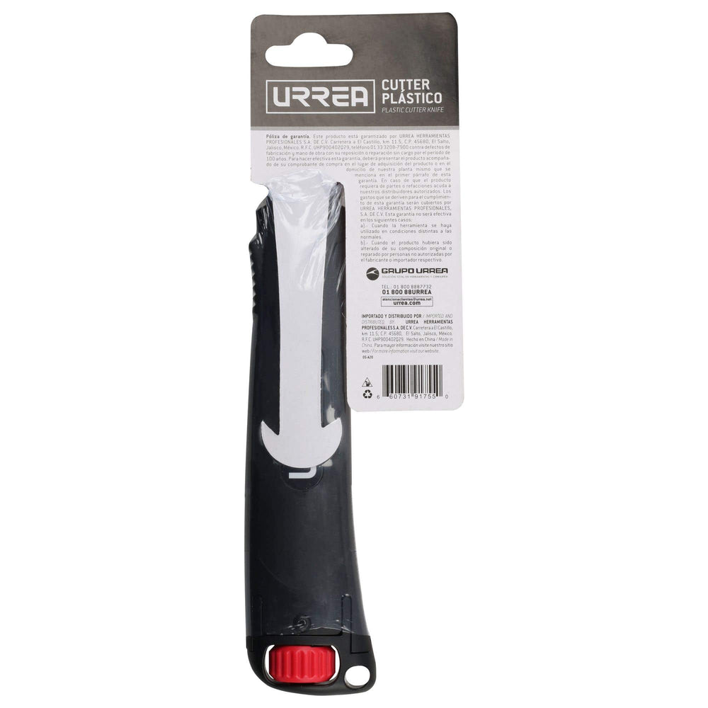 Cutter con cuerpo de plástico de 25 mm, con hoja recubierta de PTFE Urrea CUTU4 - imagen 4