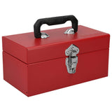 Caja portaherramientas métalica con asa plástica color rojo 11" x 6" x 5" Urrea D1 - imagen 7