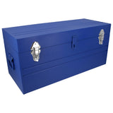 Caja portaherramientas métalica con asa plástica color azul 23" x 10" x 11" Urrea D8A - imagen 2