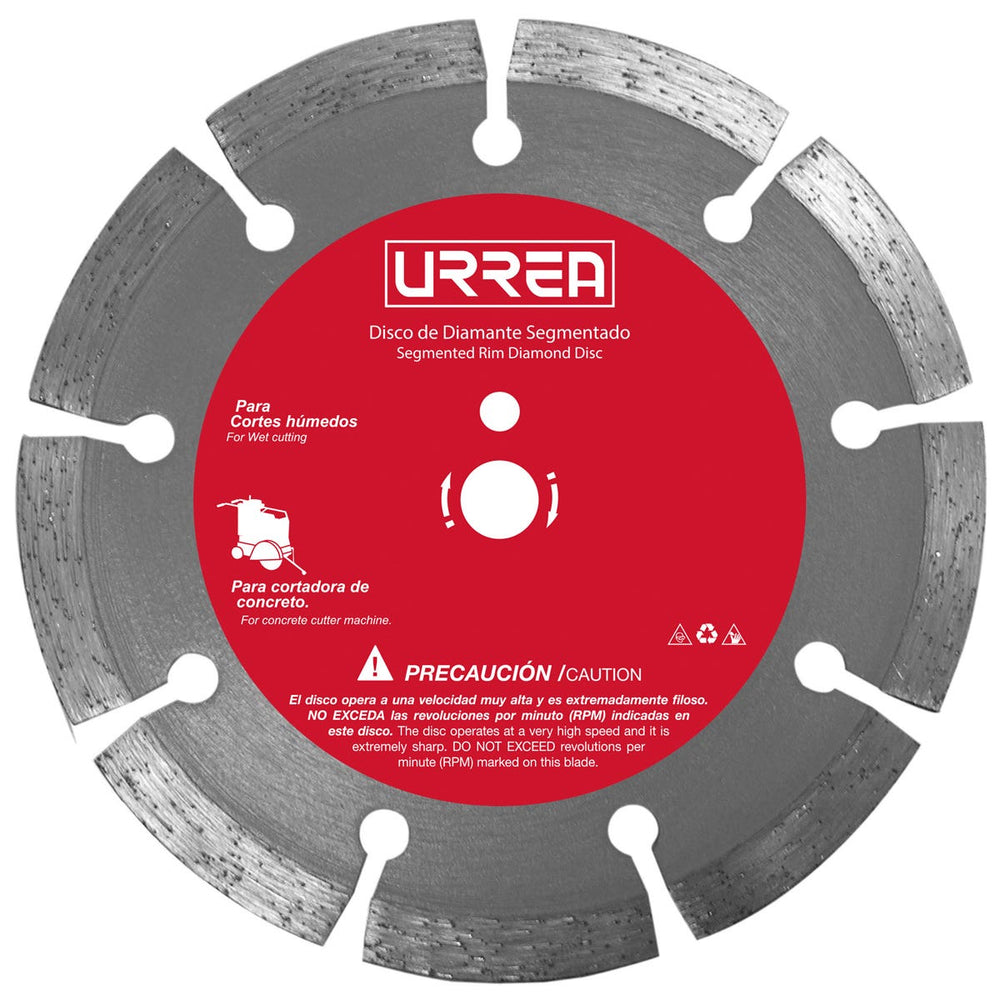 Disco de diamante para cortadora de concreto, 20" Urrea DDIS20