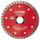 Disco de diamante turbo, 7" Urrea DDIT7