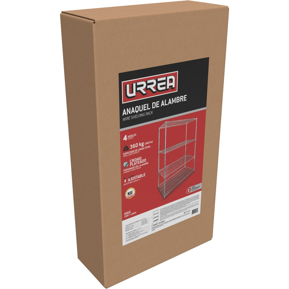 Anaquel de alambre 48" x 24" 4 niveles Urrea E4824 - imagen 3