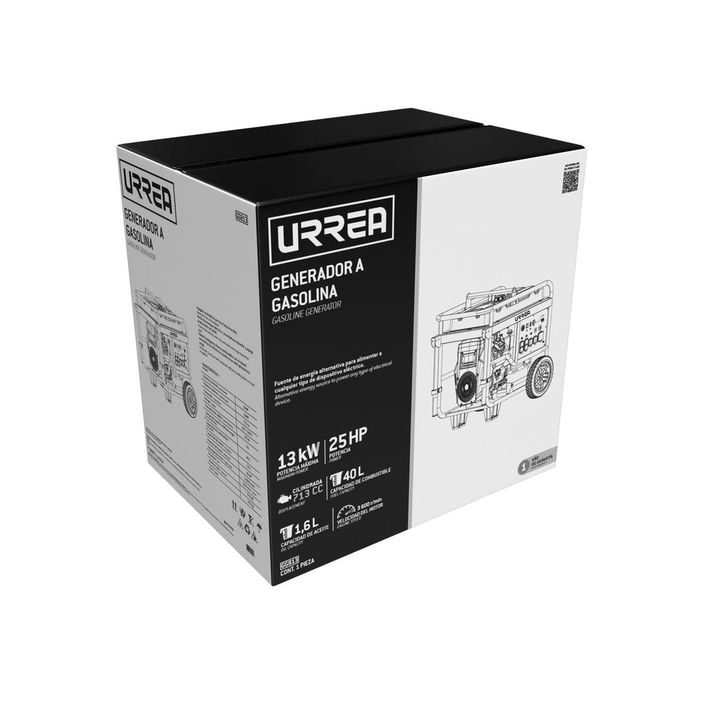 Generador a gasolina 13000 W, 713 cc, voltaje de salida 120-240 V Urrea GG813 - imagen 4