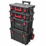 Juego de cajas modulares plásticas color negro 22", 4 piezas Urrea JCMI4