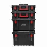 Juego de cajas modulares plásticas color negro 22", 4 piezas Urrea JCMI4 - imagen 3