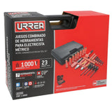 Juego combinado de herramientas para electricista 1000V métrico, 23 piezas Urrea JE23VM - imagen 5