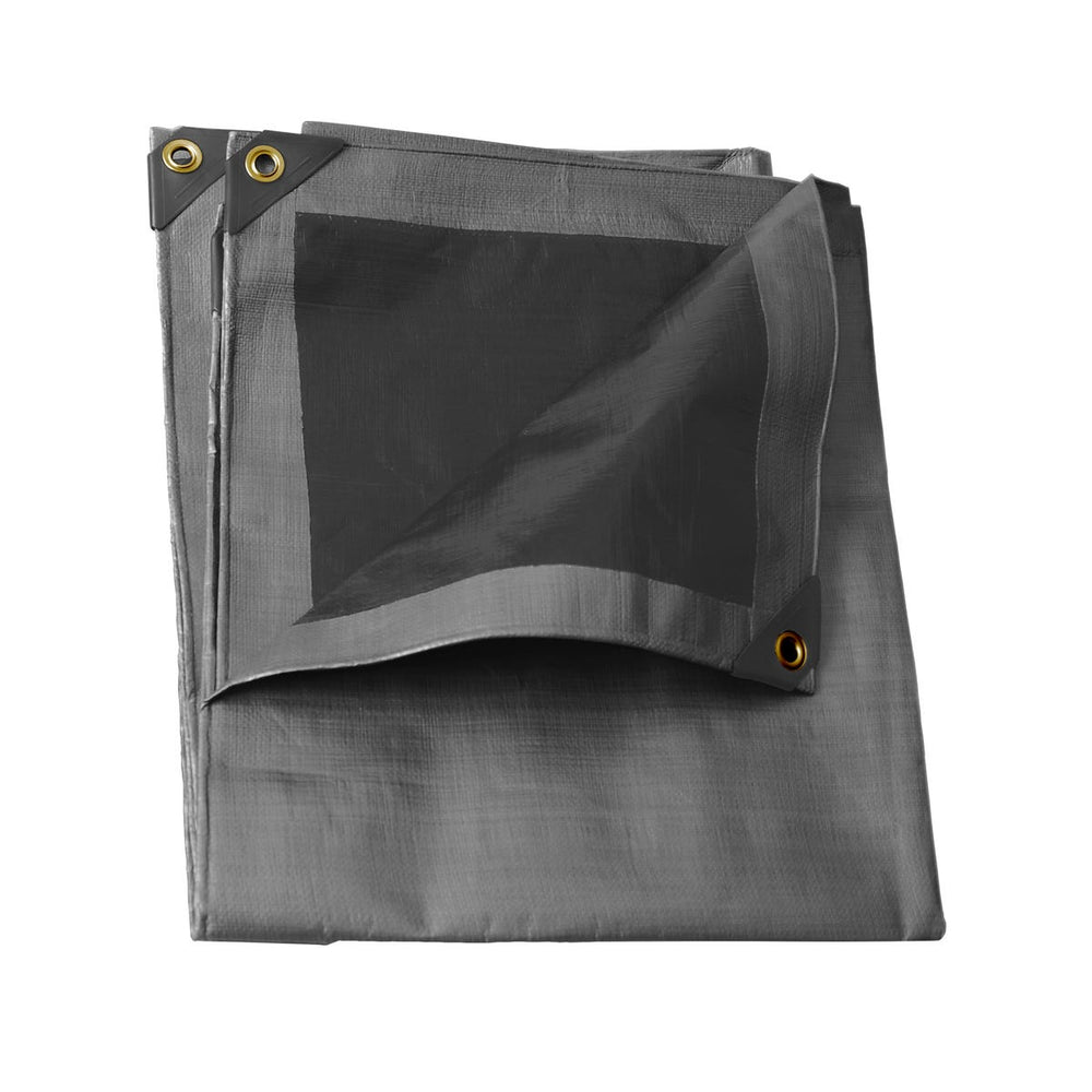 Lona de polietileno para uso rudo color gris, 6 x 12 m Urrea L6X12