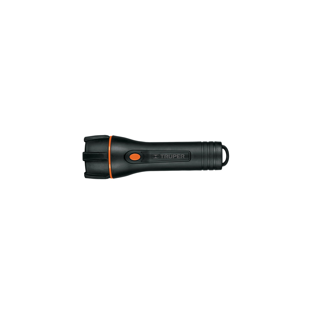 Linterna plástica 1 LED 180 lm con 2 pilas D Truper LIPLA-180