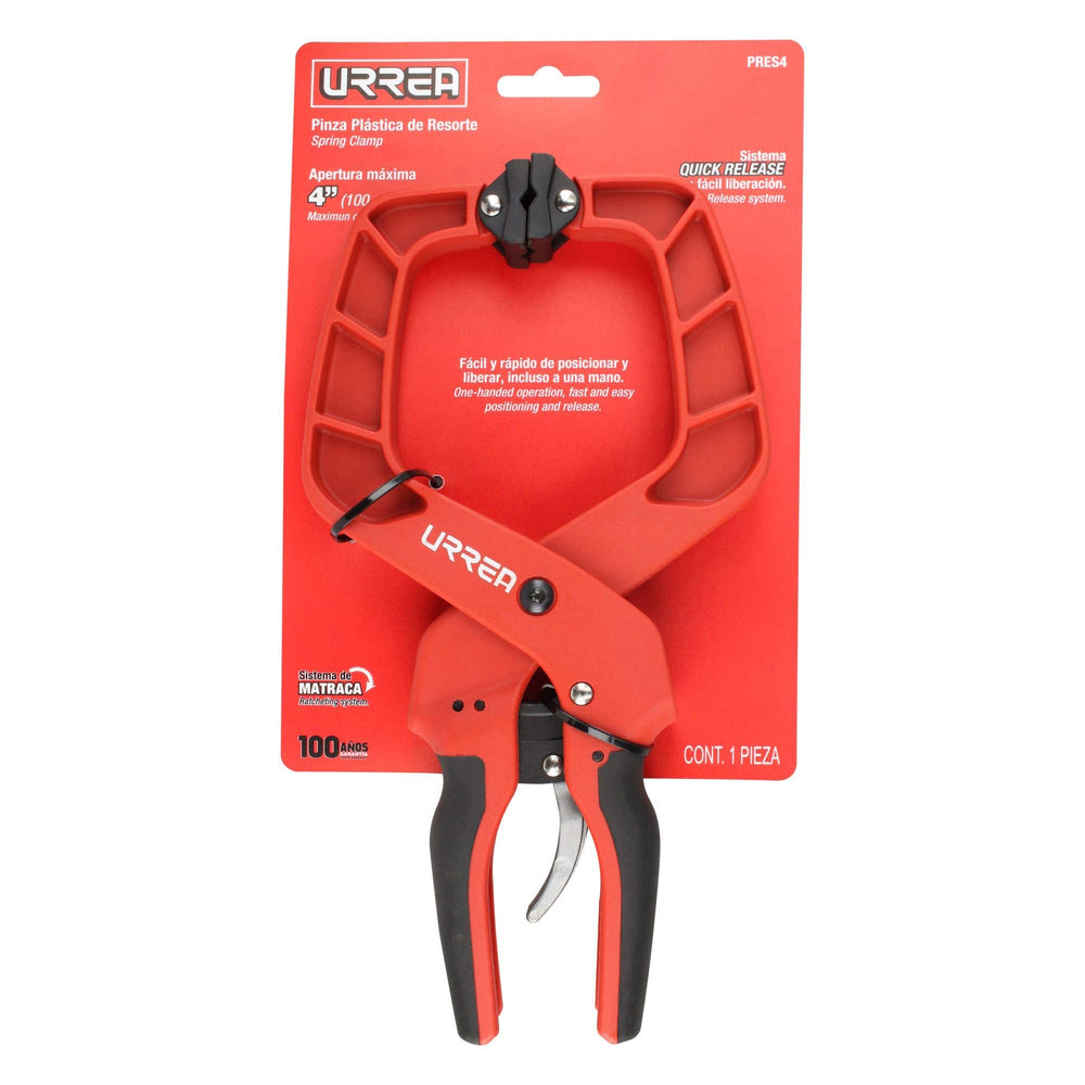 Prensa plástica de resorte Quick Release 4" Urrea PRES4 - imagen 5