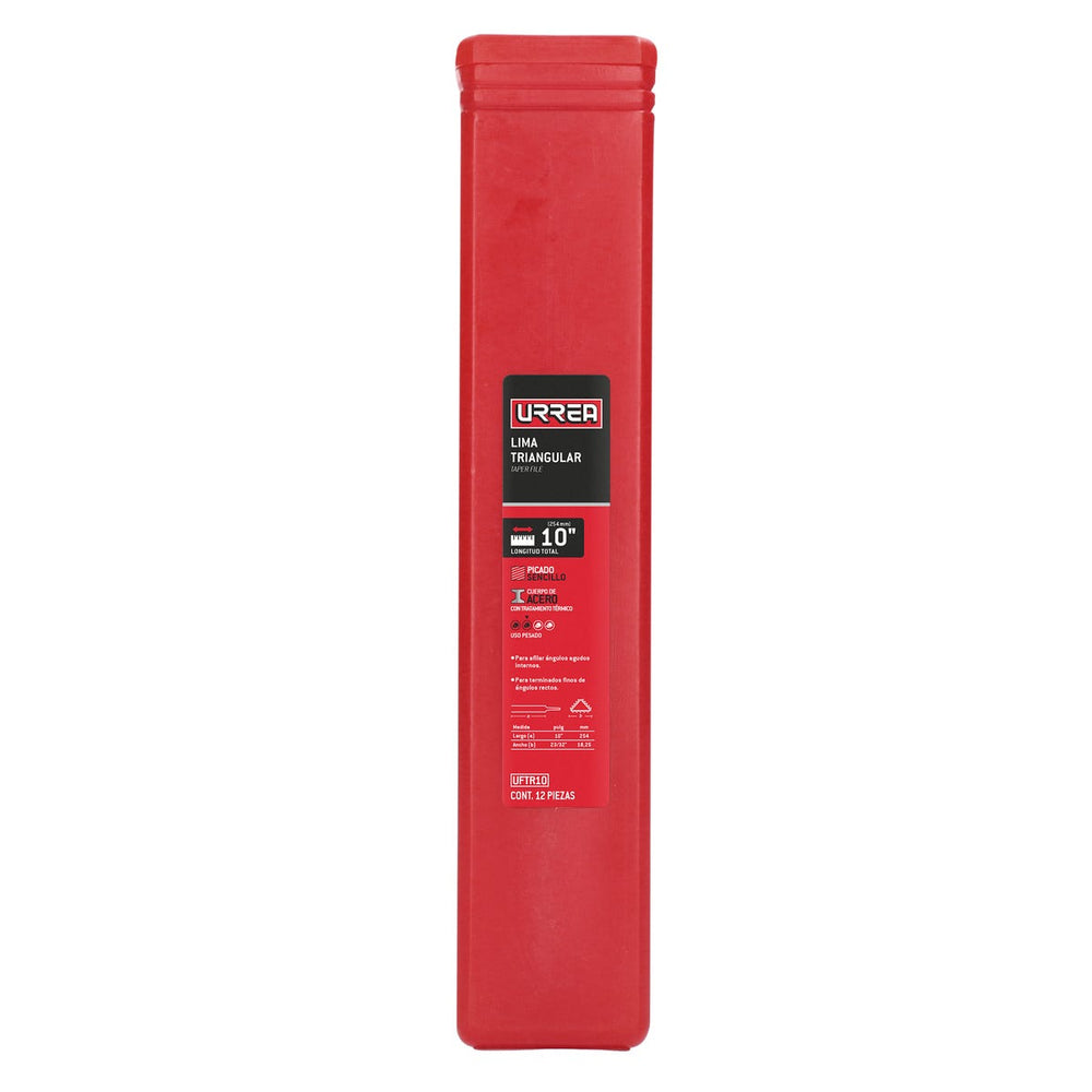 Lima triangular uso regular 10" x 23/32" Urrea UFTR10 - imagen 3