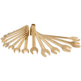 Juego de llaves combinadas de bronce-aluminio antichispa métricas, 12 puntas, 15 piezas Urrea UH1200FM - imagen 2