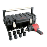 Juego de pistola de impacto neumática cuadro de 3/4" y accesorios en pulgadas, 10 piezas Urrea UPC776K - imagen 2