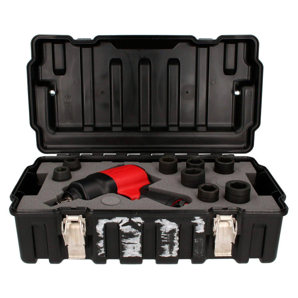 Juego de pistola de impacto neumática cuadro de 3/4" y accesorios en pulgadas, 10 piezas Urrea UPC776K - imagen 6