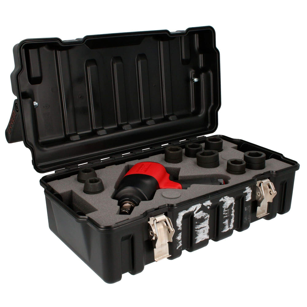 Juego de pistola de impacto neumática cuadro de 3/4" y accesorios en pulgadas, 10 piezas Urrea UPC776K - imagen 7