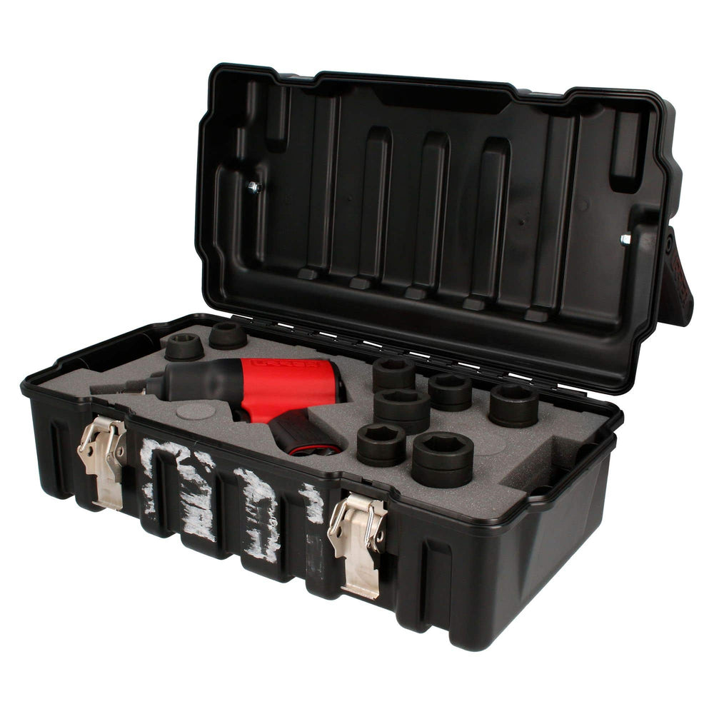 Juego de pistola de impacto neumática cuadro de 3/4" y accesorios en pulgadas, 10 piezas Urrea UPC776K - imagen 8