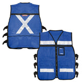 Chaleco de seguridad tipo supervisor cerrado con reflejante azul EG Urrea USCH23 - imagen 2