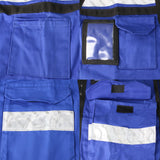 Chaleco de seguridad tipo supervisor abierto con reflejante azul M Urrea USCH41 - imagen 8