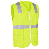 Chaleco de seguridad cerrado de alta visibilidad amarillo M Urrea USCH71