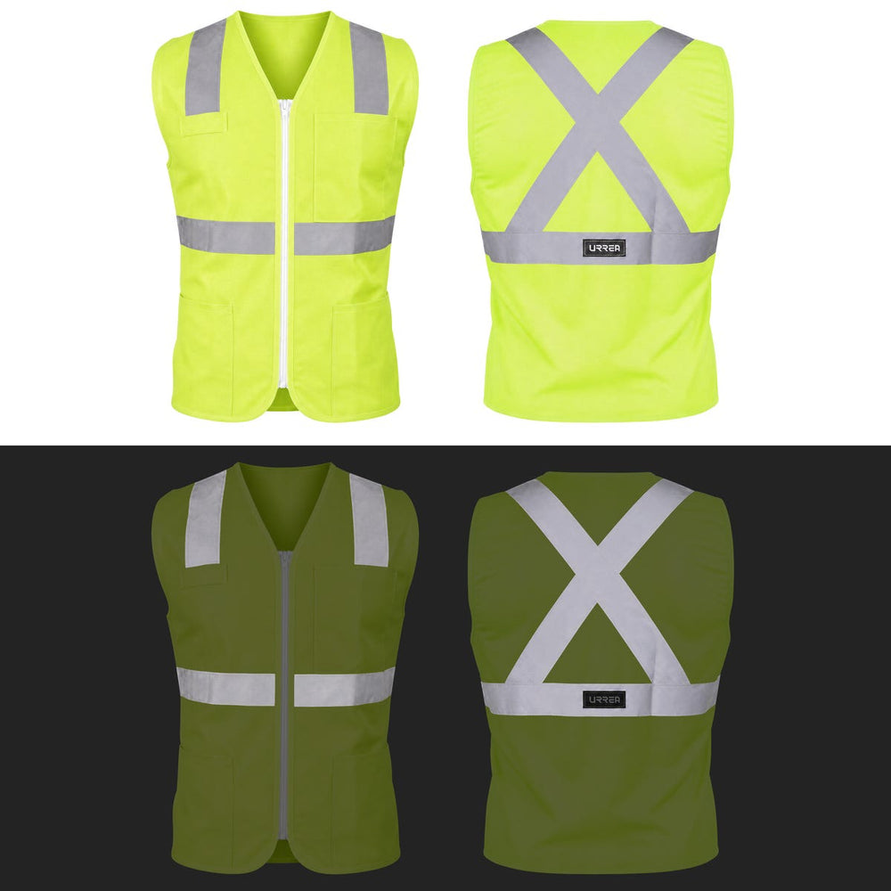 Chaleco de seguridad cerrado de alta visibilidad amarillo M Urrea USCH71 - imagen 2