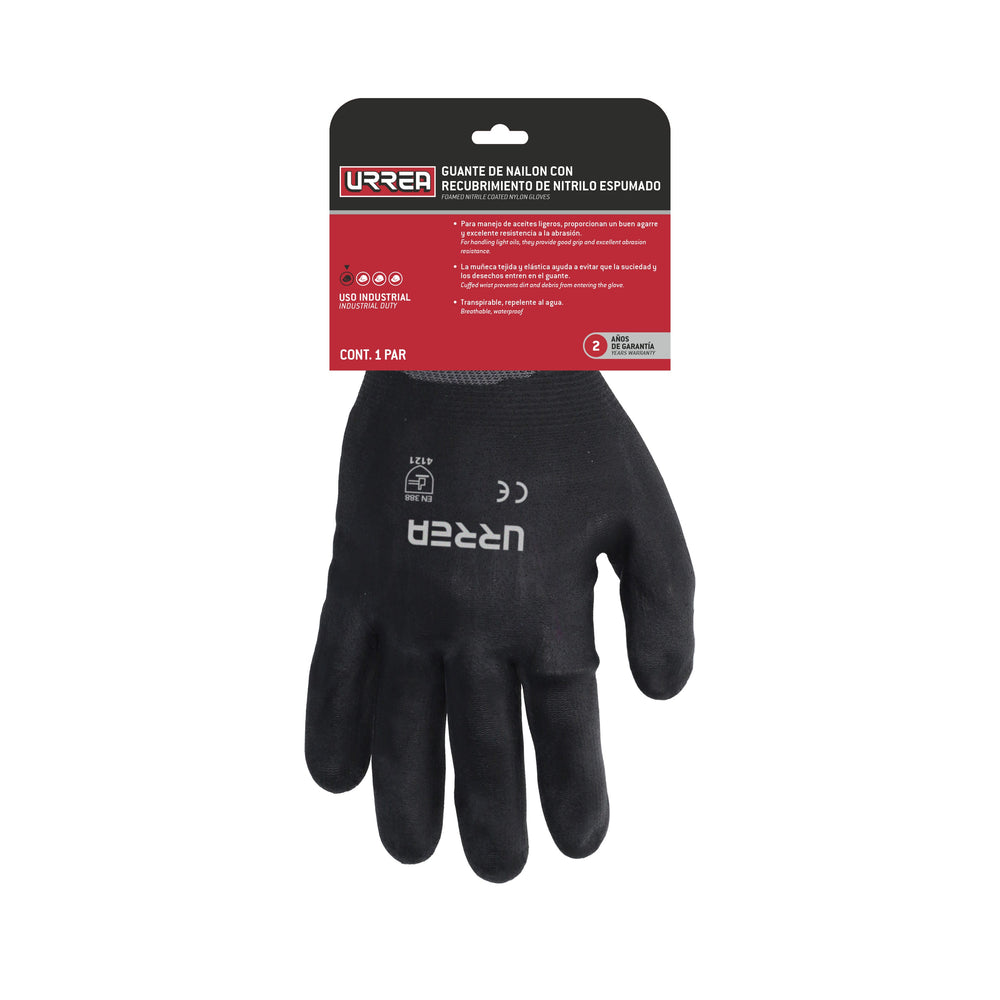 Guantes de nailon con recubrimiento de nitrilo espumoso G Urrea USGEG - imagen 3