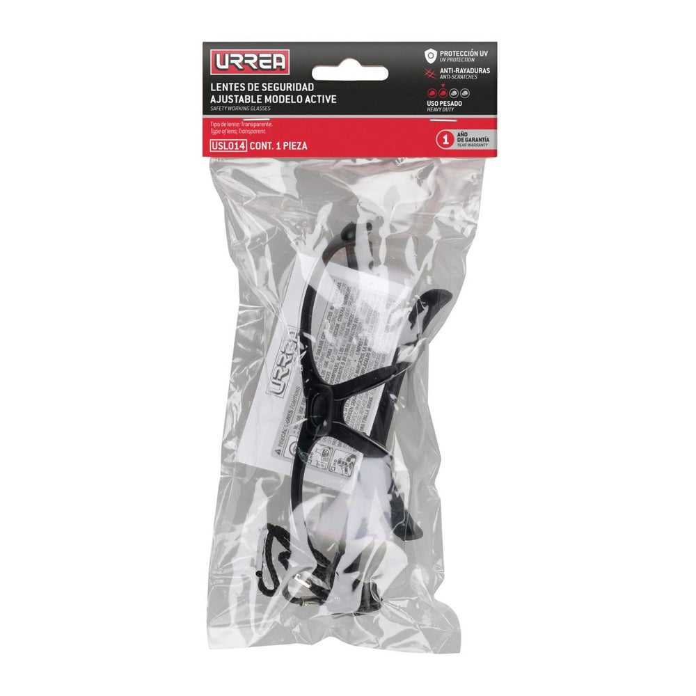 Lentes de seguridad modelo Active, transparentes Urrea USL014 - imagen 4