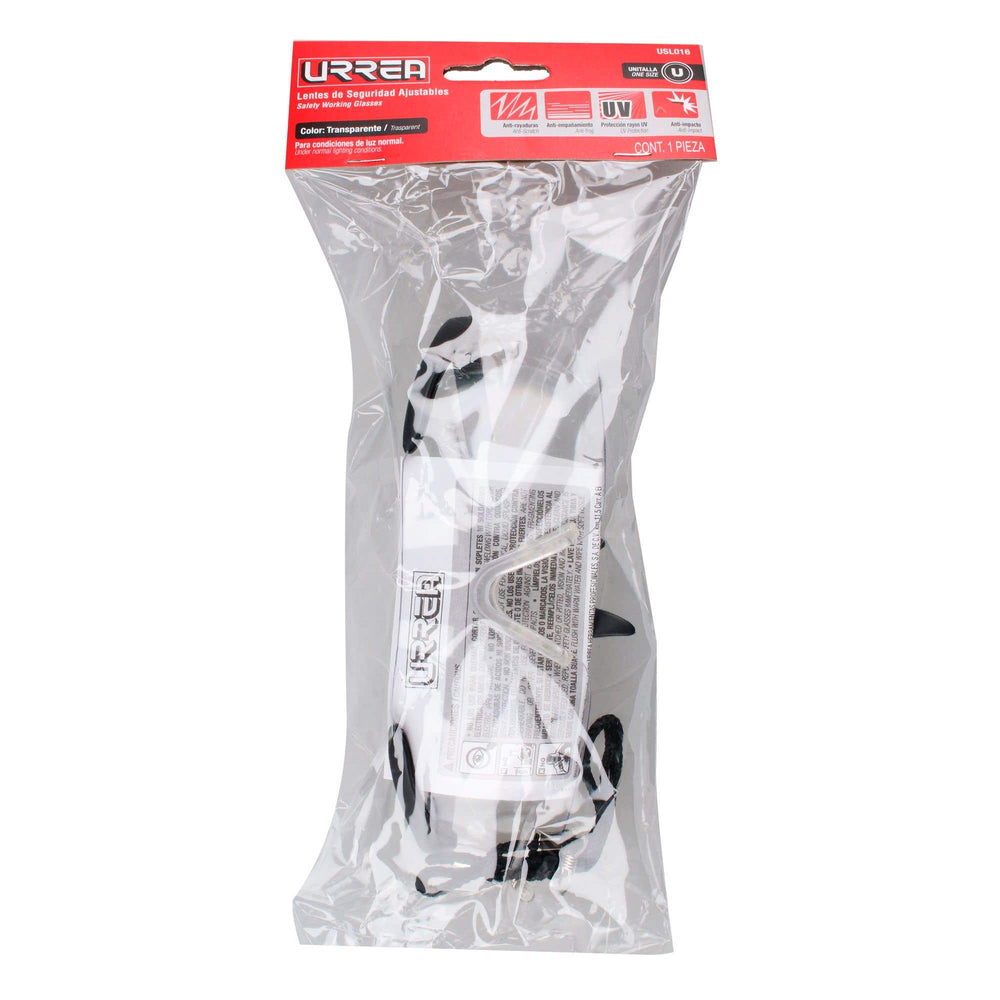 Lentes de seguridad modelo Sport, transparentes Urrea USL016 - imagen 4