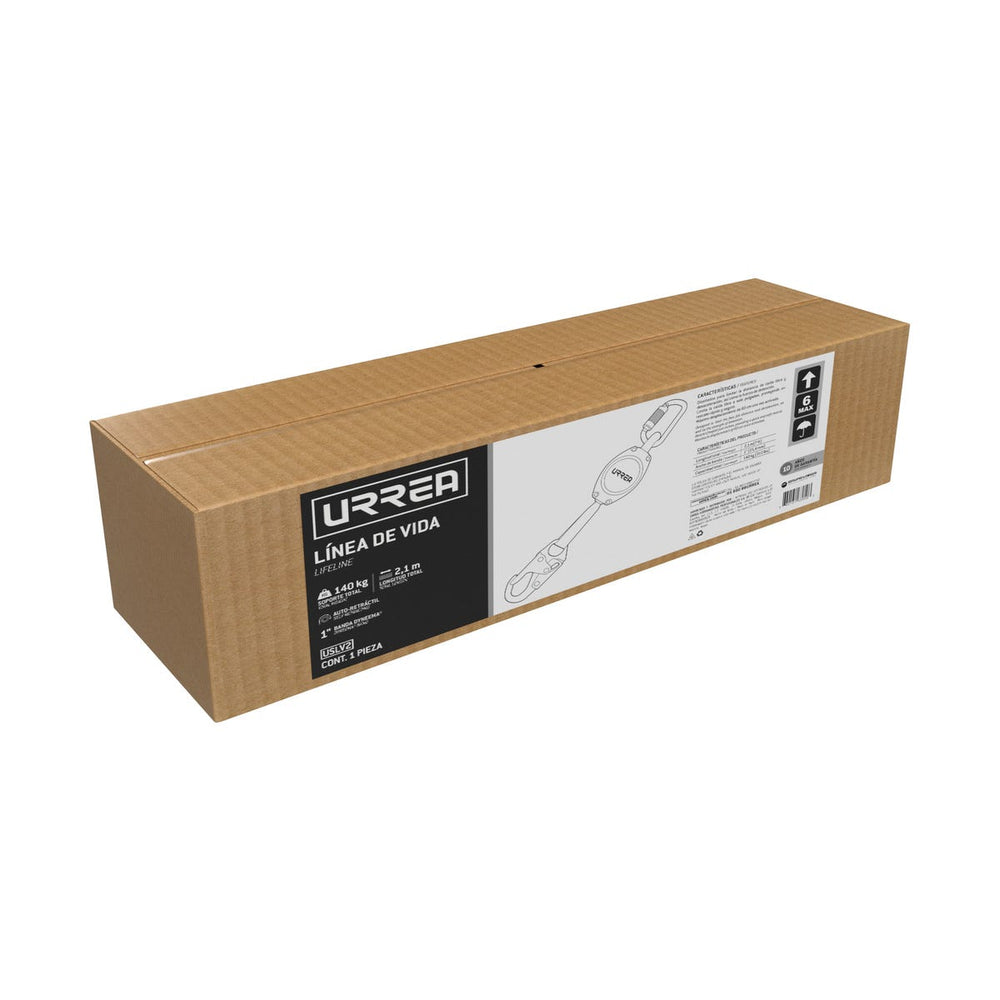 Línea de vida auto retráctil 7 ft Urrea USLV2 - imagen 3