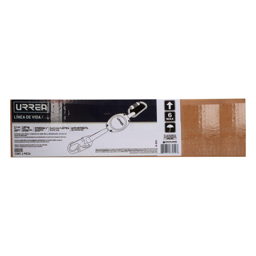 Línea de vida auto retráctil 7 ft Urrea USLV2 - imagen 4