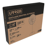 Ventilador de pedestal industrial 3 velocidades, 30" Urrea VPEI30 - imagen 3