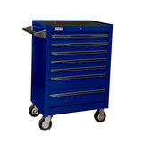 Gabinete móvil 7 gavetas color azul serie X 27" Urrea X27M7A