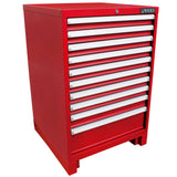 Gabinete fijo con 10 gavetas color rojo serie X 28" Urrea X28F10 - imagen 2