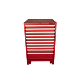 Gabinete fijo con 10 gavetas color rojo serie X 28" Urrea X28F10 - imagen 4