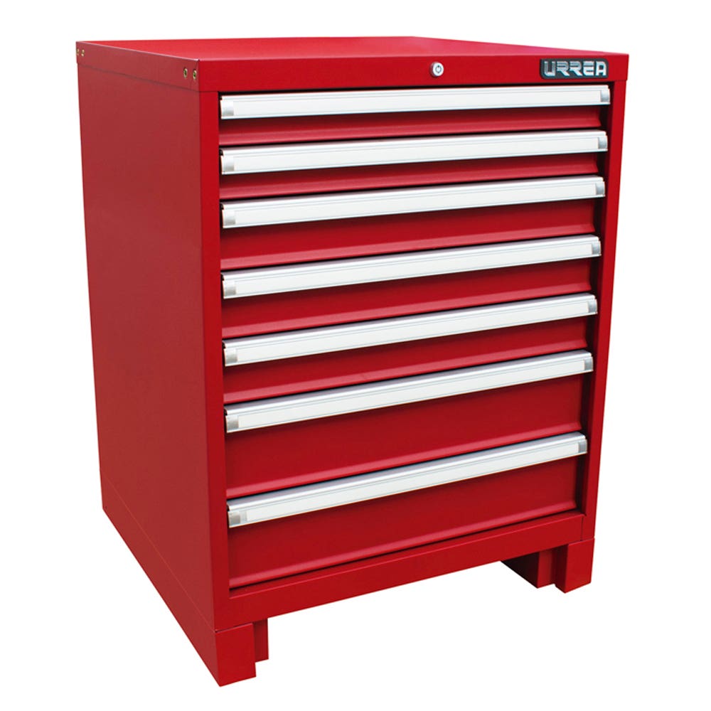 Gabinete fijo con 7 gavetas color rojo serie X 28" Urrea X28F7 - imagen 2