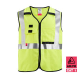 Chaleco de seguridad amarillo de gran visibilidad clase 2 AR/FR Cat. 1 - L/XL Milwaukee 48-73-5302 - imagen 2
