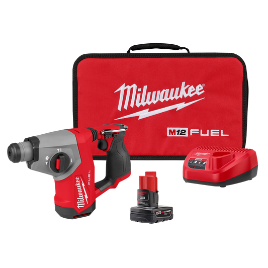 Kit de martillo rotativo M12 FUEL™ SDS Plus de 5/8" Milwaukee 2508-21XC